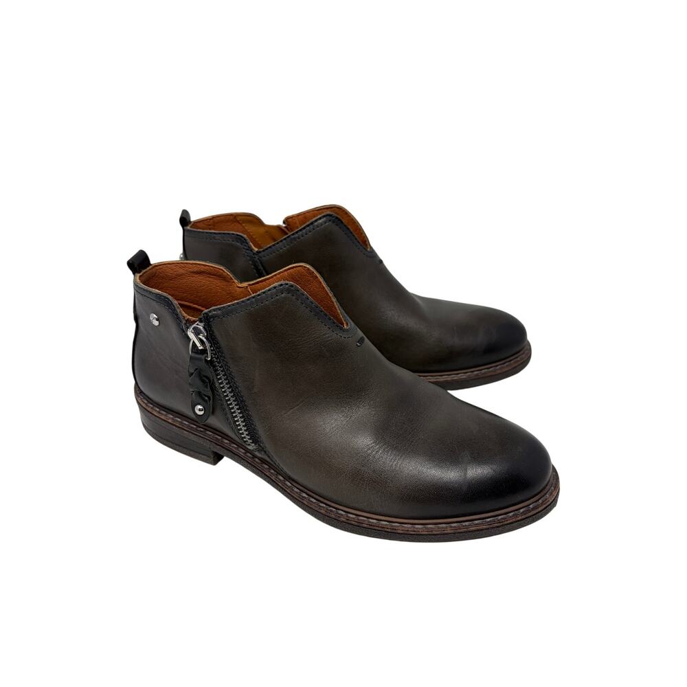 Pikolinos Aldaya Ankle Boots women's 38 leather EUC brown gray
